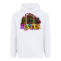 White football sister Heavyweight Hoodie - OliviaCreatesArt