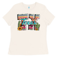 Bone texas tx aztec cactus leopard Ladies Tee - AdoDesignShop