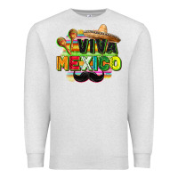 Oatmeal Heather Viva Mexico Premium Sweatshirt - FaDigitalArtStudio