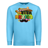 Ocean Blue Viva Mexico Premium Sweatshirt - FaDigitalArtStudio
