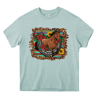 Arona western horse horseshoe roses sunflowers serape leopard Heavy Core Tee - Artiststas