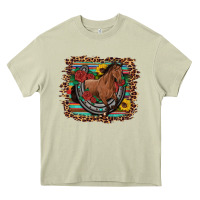 Mossy western horse horseshoe roses sunflowers serape leopard Heavy Core Tee - Artiststas
