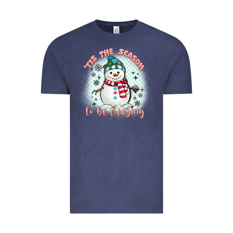 'tis The Season To Be Freezing Vintage Tee by MaliasSmallBusiness | Teevron