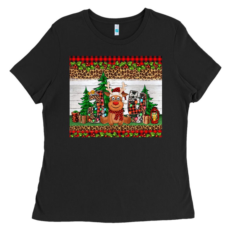Joy Reindeer Ladies Tee by Jasminsmagicworld | Teevron