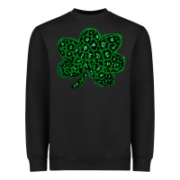 Black shamrock st patrick Heavyweight Sweatshirt - Bettercallsaul