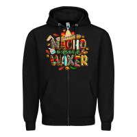Black cinco de mayo nacho average waxer Zipper Hoodie - CowGirlArtShop