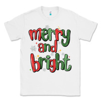White merry and bright Classic Tee - MaliasSmallBusiness