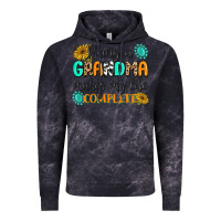 Cloud Black Being a Grandma Makes My Life Complete Vintage Hoodie - MaliasSmallBusiness