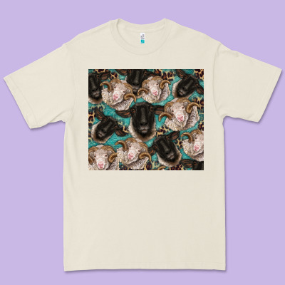 Suffolk Ewe And Merino Ram Sheeps Premium Tee Designed By Barkaloodesign