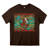 Chocolate Brown western horse horseshoe roses gemstones glitter wooden Heavy Core Tee - Artiststas
