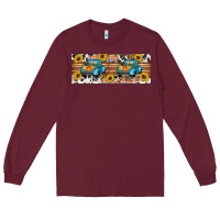 Burgundy Fall truck Long Sleeve Tee - Artiststas