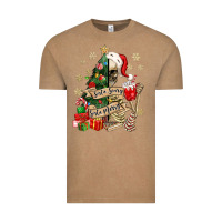 Vintage Coffee sorta scary sorta merry skeleton christmas tree Vintage Tee - MaliasSmallBusiness