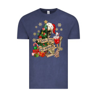 Vintage Denim sorta scary sorta merry skeleton christmas tree Vintage Tee - MaliasSmallBusiness
