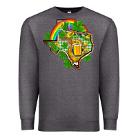 Charcoal Heather Texas St. Patrick's Day Premium Sweatshirt - OliviaCreatesArt