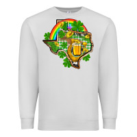 Dove Grey Texas St. Patrick's Day Premium Sweatshirt - OliviaCreatesArt