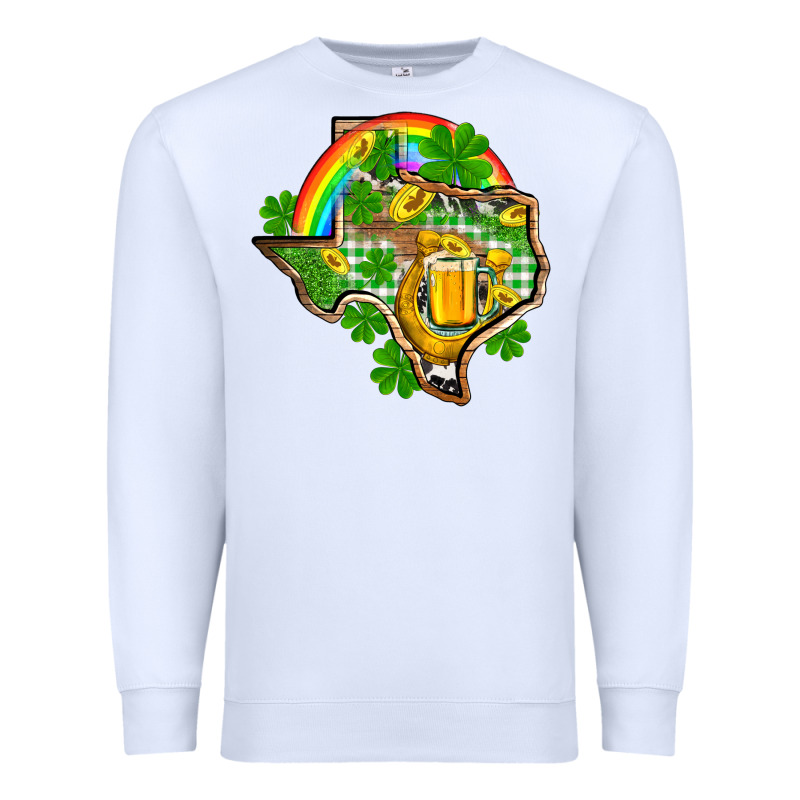 Texas St. Patrick's Day Premium Sweatshirt by OliviaCreatesArt | Teevron
