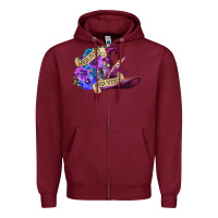 Burgundy sorta sweet sorta wicked Zipper Hoodie - CowGirlArtShop