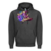 Charcoal Heather sorta sweet sorta wicked Zipper Hoodie - CowGirlArtShop