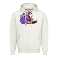 Oatmeal Heather sorta sweet sorta wicked Zipper Hoodie - CowGirlArtShop