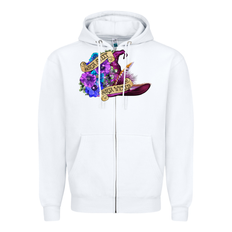 Sorta Sweet Sorta Wicked Zipper Hoodie by CowGirlArtShop | Teevron