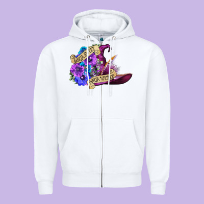 Sorta Sweet Sorta Wicked Zipper Hoodie Designed By Cowgirlartshop