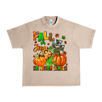 French Oak fall for jesus he never leaves Urban Heavy Tee - MaliasSmallBusiness