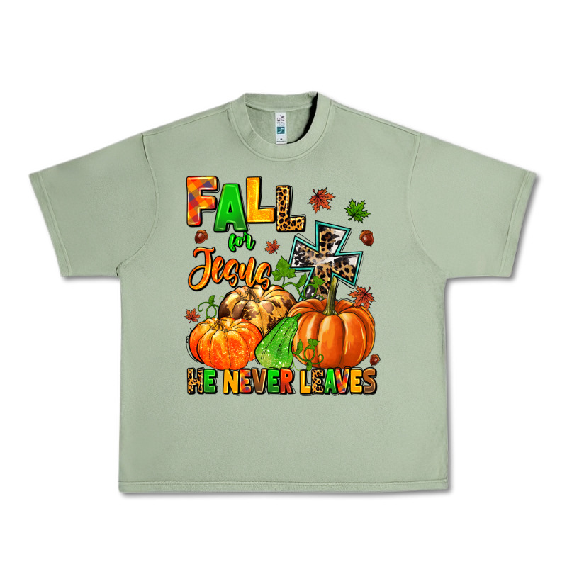 Fall For Jesus He Never Leaves Urban Heavy Tee by MaliasSmallBusiness | Teevron