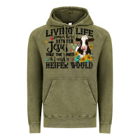 Vintage Olive living life somewhere between jesus take the wheel Vintage Hoodie - MaliasSmallBusiness