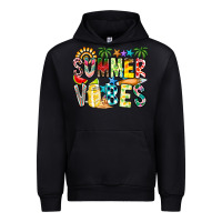 Black Summer Vibes Urban Hoodie - CowhideDigitalArt