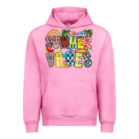 Fuchsia Pink Summer Vibes Urban Hoodie - CowhideDigitalArt