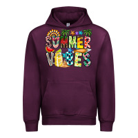 Mauve Wine Summer Vibes Urban Hoodie - CowhideDigitalArt