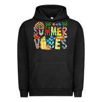 Pigment Black Summer Vibes Urban Hoodie - CowhideDigitalArt