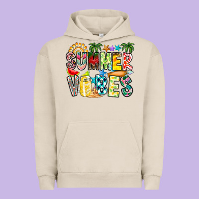 Summer Vibes Urban Hoodie Designed By Cowhidedigitalart
