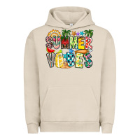 Pigment French Oak Summer Vibes Urban Hoodie - CowhideDigitalArt