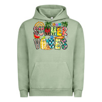 Pigment Oil Green Summer Vibes Urban Hoodie - CowhideDigitalArt
