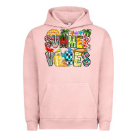 Pigment Salmon Summer Vibes Urban Hoodie - CowhideDigitalArt