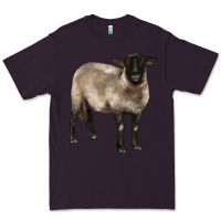Plum suffolk ewe Premium Tee - BarkalooDesign