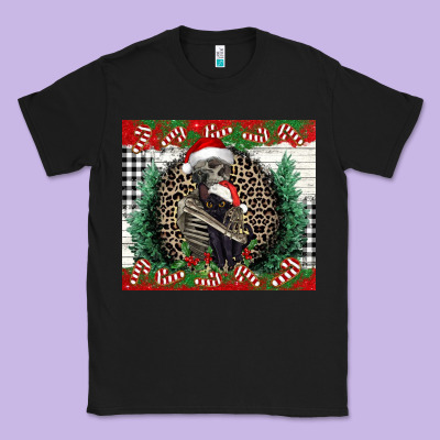 Merry Christmas Skeleton Classic Tee Designed By Nancycooperartshop
