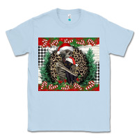 Dusty Blue Merry Christmas skeleton Classic Tee - NancyCooperArtShop