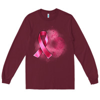 Burgundy breast cancer custom name Long Sleeve Tee - Artiststas