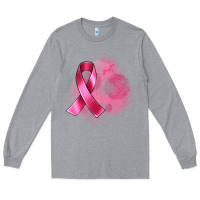 Heather Grey breast cancer custom name Long Sleeve Tee - Artiststas