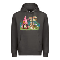 Smoke Easter gnome and rabbit egg hunt  Easter Day Premium Hoodie - CowGirlArtShop