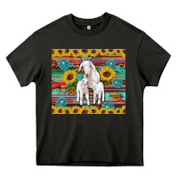 Asphalt goats mom and baby sunflowers gemstones serape leopard glitter wooden Heavy Core Tee - Artiststas