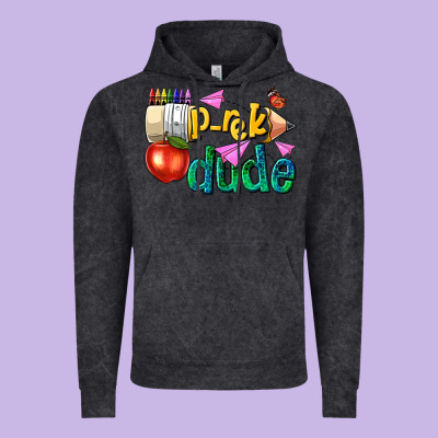 Pre K School Pencil Dude Vintage Hoodie Designed By Nancycooperartshop