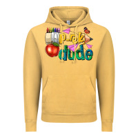 Vintage Mustard pre k school pencil dude Vintage Hoodie - NancyCooperArtShop