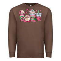 Chestnut valentines day coffee cups Premium Sweatshirt - OliviaCreatesArt