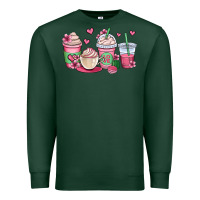 Sports Green valentines day coffee cups Premium Sweatshirt - OliviaCreatesArt