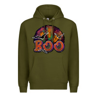 Army Green boo Premium Hoodie - JahusDesignShop
