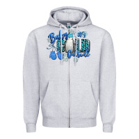 Heather Grey baby its cold outside Zipper Hoodie - CowGirlArtShop
