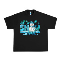 Black up to snow good winter snowman Urban Heavy Tee - MaliasSmallBusiness